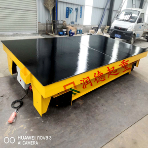 圓鋼蓄電池轉(zhuǎn)運車  盤圓軌道平車交付使用