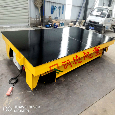 圓鋼蓄電池轉(zhuǎn)運(yùn)車  盤圓軌道平車交付使用