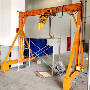 小型電動葫蘆龍門吊  小型龍門吊  500kg手推式移動龍門架