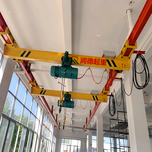 連云港污水處理廠LX型電動(dòng)單梁懸掛起重機(jī)安裝完畢交付使用