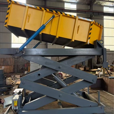 升降平臺帶翻斗裝置