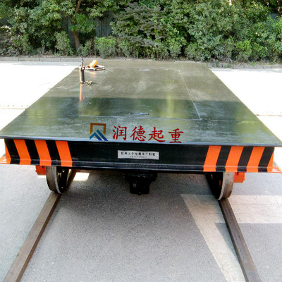 廠家直銷10噸防爆電動平板車 5噸噴漆房搬運車 20t噴砂房軌道平車